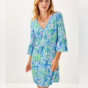 Lilly Pulitzer Danika 3/4 Sleeve Tunic Dress.  New. Size 8
